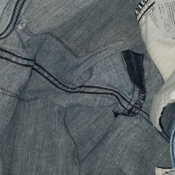Abercrombie & Fitch Jeans Womens Size 6 Blue Multi-color Side Stripe Fra… - Picture 9 of 13